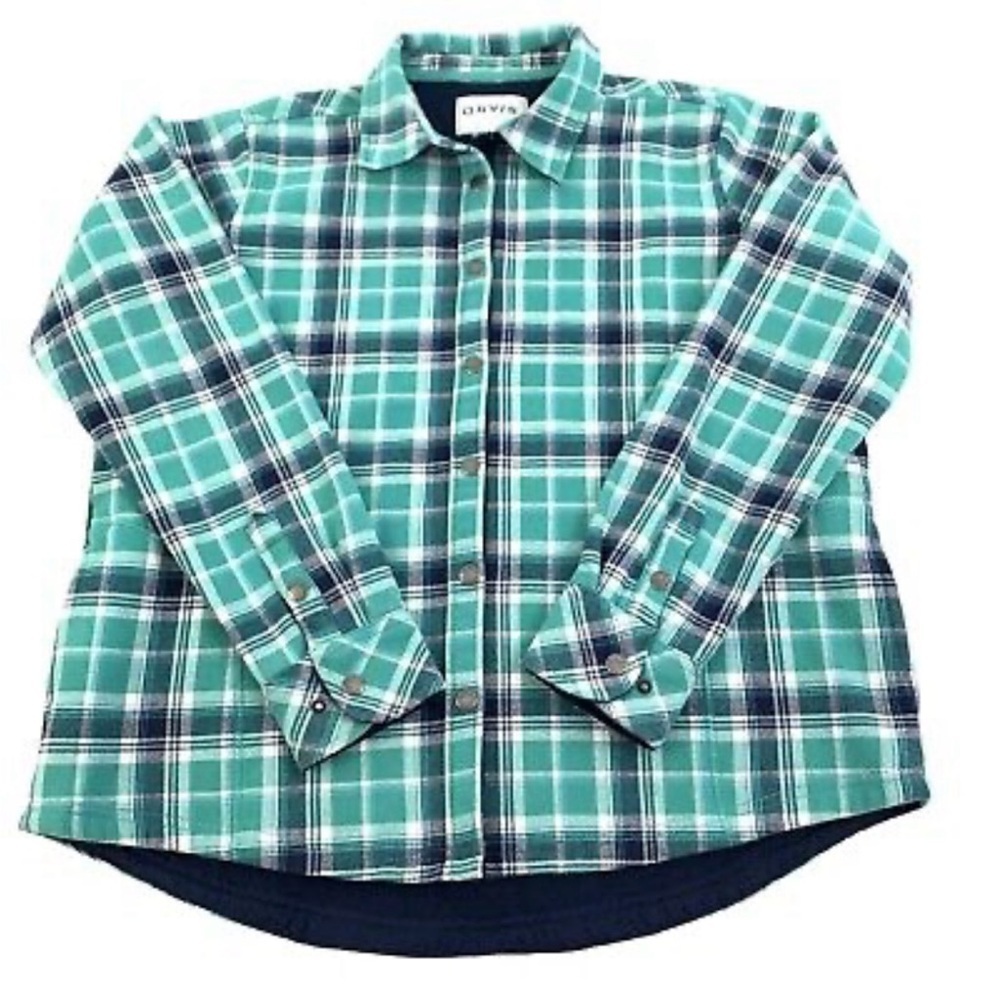 Orvis Green and Blue Plaid Jacket for Casual Wear